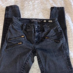 Miss Me black ankle skinny jeans mid rise